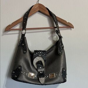 Country Road Western Bling  Black Studded Women's Bag